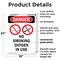 Signmission No Smoking Oxygen In Use Danger Sign, Plastic, 18in W x 24in L, 2PK OS-2PACK-DS-P-1824-V-1488 - alternate 4